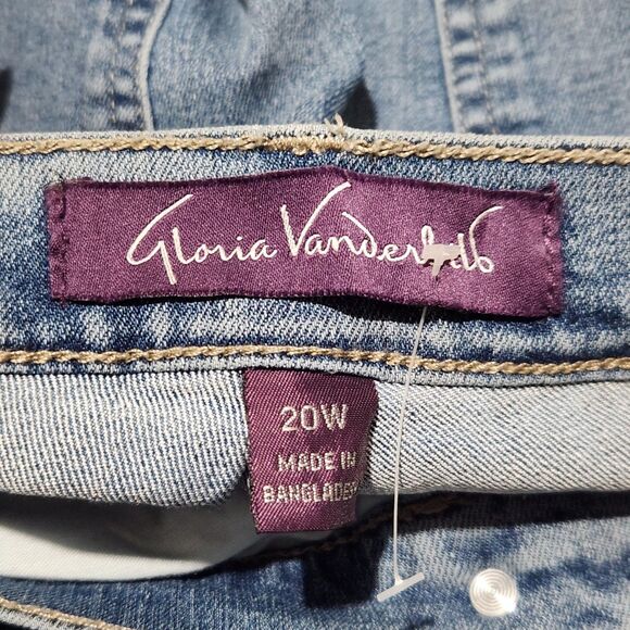 Gloria Vanderbilt Amanda jeans Size 20W Blue Bootcut. New - Picture 11 of 16